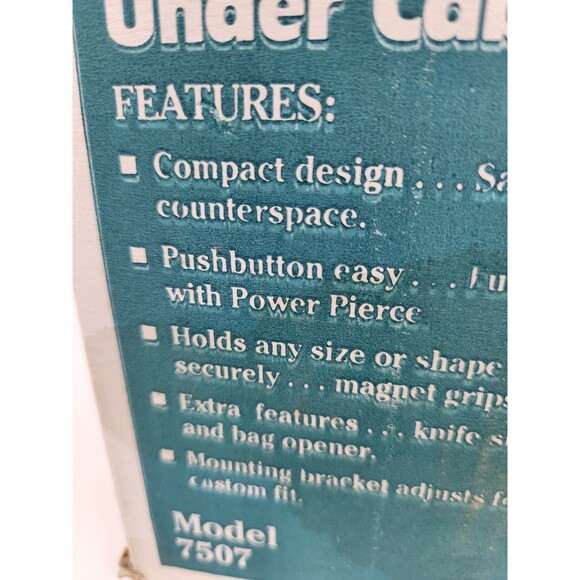 Vintage Rival Under Cabinet Can‎ Opener 7507 Knife Sharpener RV Travel Mountable - Picture 14 of 16